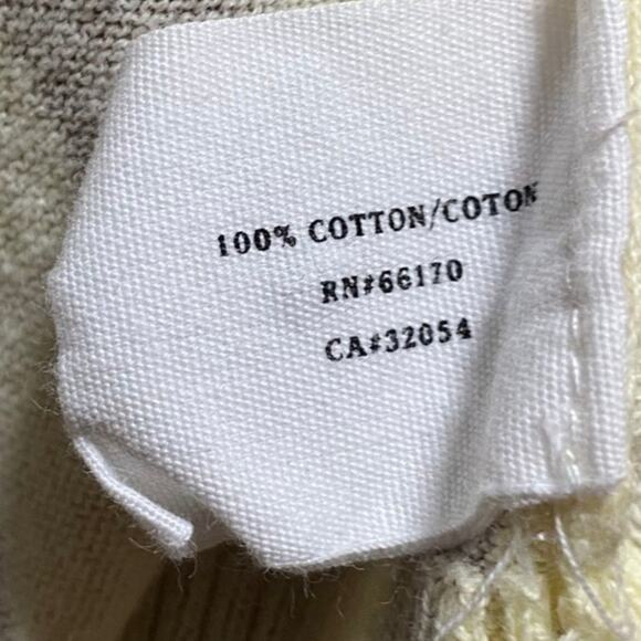 Anthropologie Sparrow Cardigan Mixed Print Longline Cotton Artsy Beige Small - Picture 8 of 9